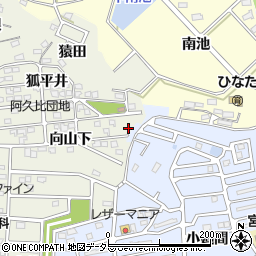 愛知県知多郡阿久比町卯坂向山下1-57周辺の地図