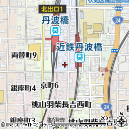 コンセプト近鉄丹波橋駅前パーキング周辺の地図