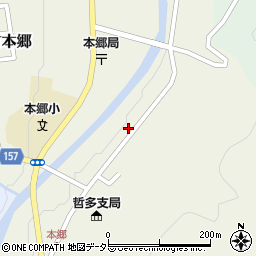 岡山県新見市哲多町本郷587周辺の地図