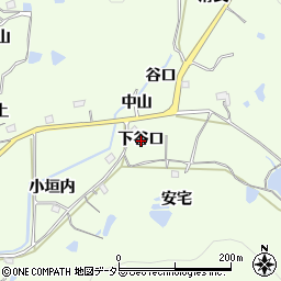 兵庫県宝塚市上佐曽利下谷口周辺の地図