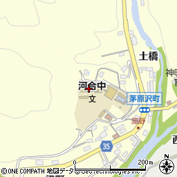 岡崎市立河合中学校周辺の地図