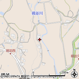 兵庫県川辺郡猪名川町槻並グミノ木阪周辺の地図