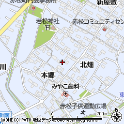 愛知県安城市赤松町本郷14周辺の地図