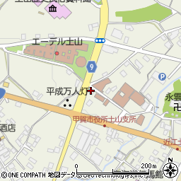 滋賀県甲賀市土山町北土山1713周辺の地図
