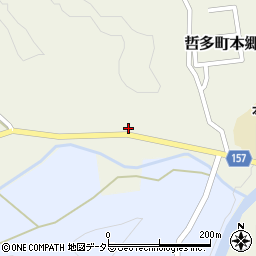 岡山県新見市哲多町本郷838周辺の地図