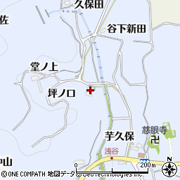 愛知県新城市浅谷坪ノ口197周辺の地図