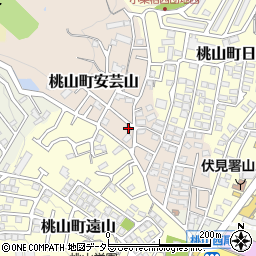 京都府京都市伏見区桃山町安芸山28周辺の地図
