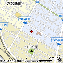 愛知県岡崎市六名東町7周辺の地図