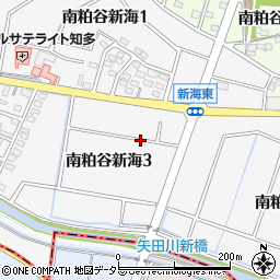 愛知県知多市南粕谷新海周辺の地図
