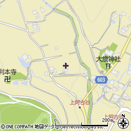 兵庫県川辺郡猪名川町上阿古谷357-2周辺の地図