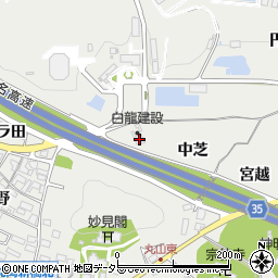 愛知県岡崎市丸山町中芝14周辺の地図