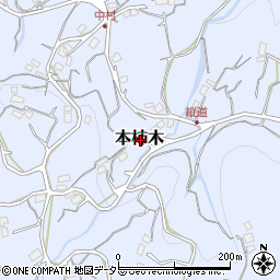 静岡県伊豆市本柿木周辺の地図