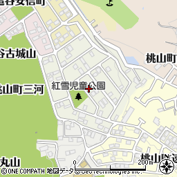 京都府京都市伏見区桃山紅雪町149周辺の地図