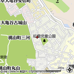 京都府京都市伏見区桃山紅雪町10-3周辺の地図