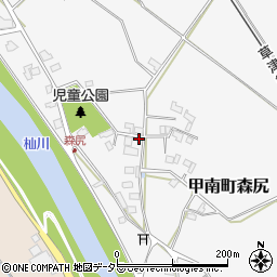 滋賀県甲賀市甲南町森尻487-1周辺の地図