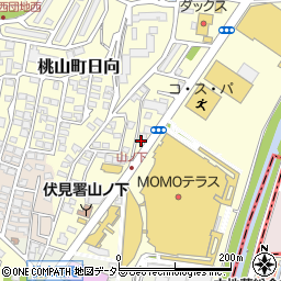 ミートフーズヤマダ伏見店周辺の地図