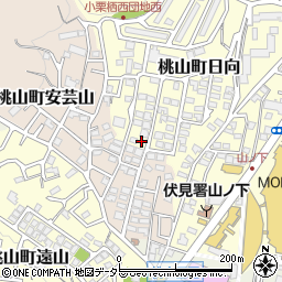 京都府京都市伏見区桃山町日向41-9周辺の地図