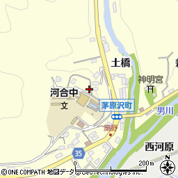 愛知県岡崎市茅原沢町上平周辺の地図