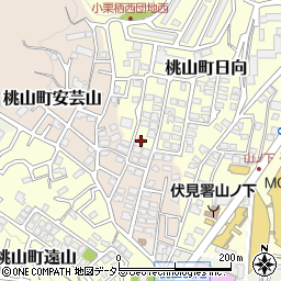 京都府京都市伏見区桃山町日向41-6周辺の地図
