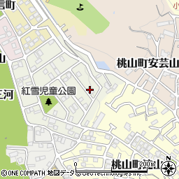 京都府京都市伏見区桃山紅雪町102周辺の地図