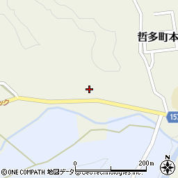 岡山県新見市哲多町本郷964周辺の地図