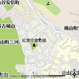 京都府京都市伏見区桃山紅雪町130周辺の地図