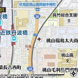 京都府京都市伏見区桃山福島太夫西町21-15周辺の地図