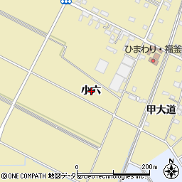 愛知県安城市福釜町小六周辺の地図