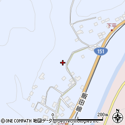 愛知県新城市富栄トヲノ下周辺の地図