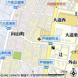 愛知県岡崎市戸崎新町周辺の地図