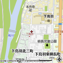 京都府京都市伏見区下鳥羽西柳長町40周辺の地図