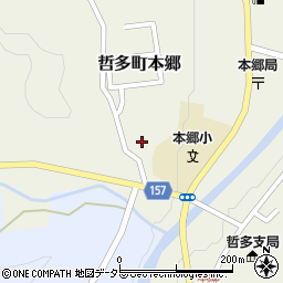 岡山県新見市哲多町本郷801周辺の地図
