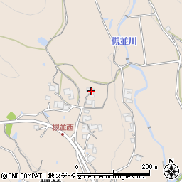 兵庫県猪名川町（川辺郡）槻並（大井戸）周辺の地図