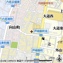愛知県岡崎市戸崎新町周辺の地図