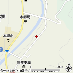 岡山県新見市哲多町本郷592周辺の地図