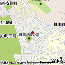 京都府京都市伏見区桃山紅雪町129周辺の地図