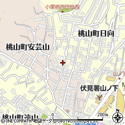 京都府京都市伏見区桃山町日向41-5周辺の地図