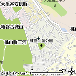京都府京都市伏見区桃山紅雪町65周辺の地図
