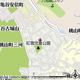 京都府京都市伏見区桃山紅雪町127周辺の地図