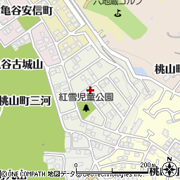 京都府京都市伏見区桃山紅雪町127周辺の地図