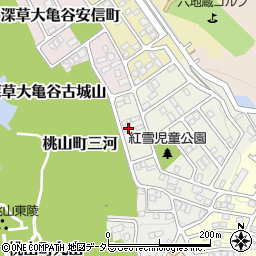 京都府京都市伏見区桃山紅雪町16周辺の地図