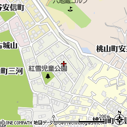 京都府京都市伏見区桃山紅雪町126周辺の地図