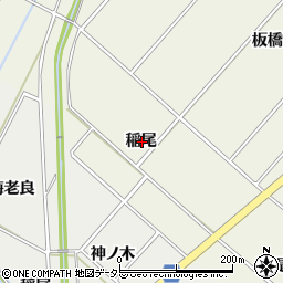 愛知県安城市安城町稲尾周辺の地図