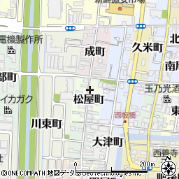 京都府京都市伏見区松屋町周辺の地図