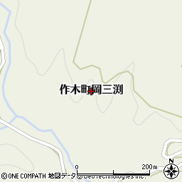 広島県三次市作木町岡三渕周辺の地図