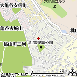 京都府京都市伏見区桃山紅雪町64周辺の地図