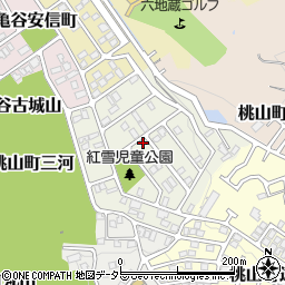 京都府京都市伏見区桃山紅雪町128周辺の地図