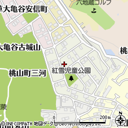 京都府京都市伏見区桃山紅雪町69周辺の地図