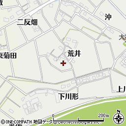 愛知県岡崎市東牧内町荒井40周辺の地図