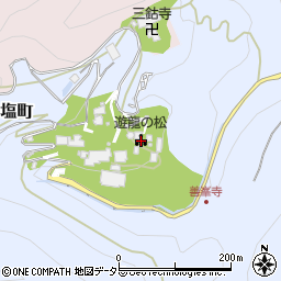 善峯寺遊龍の松周辺の地図